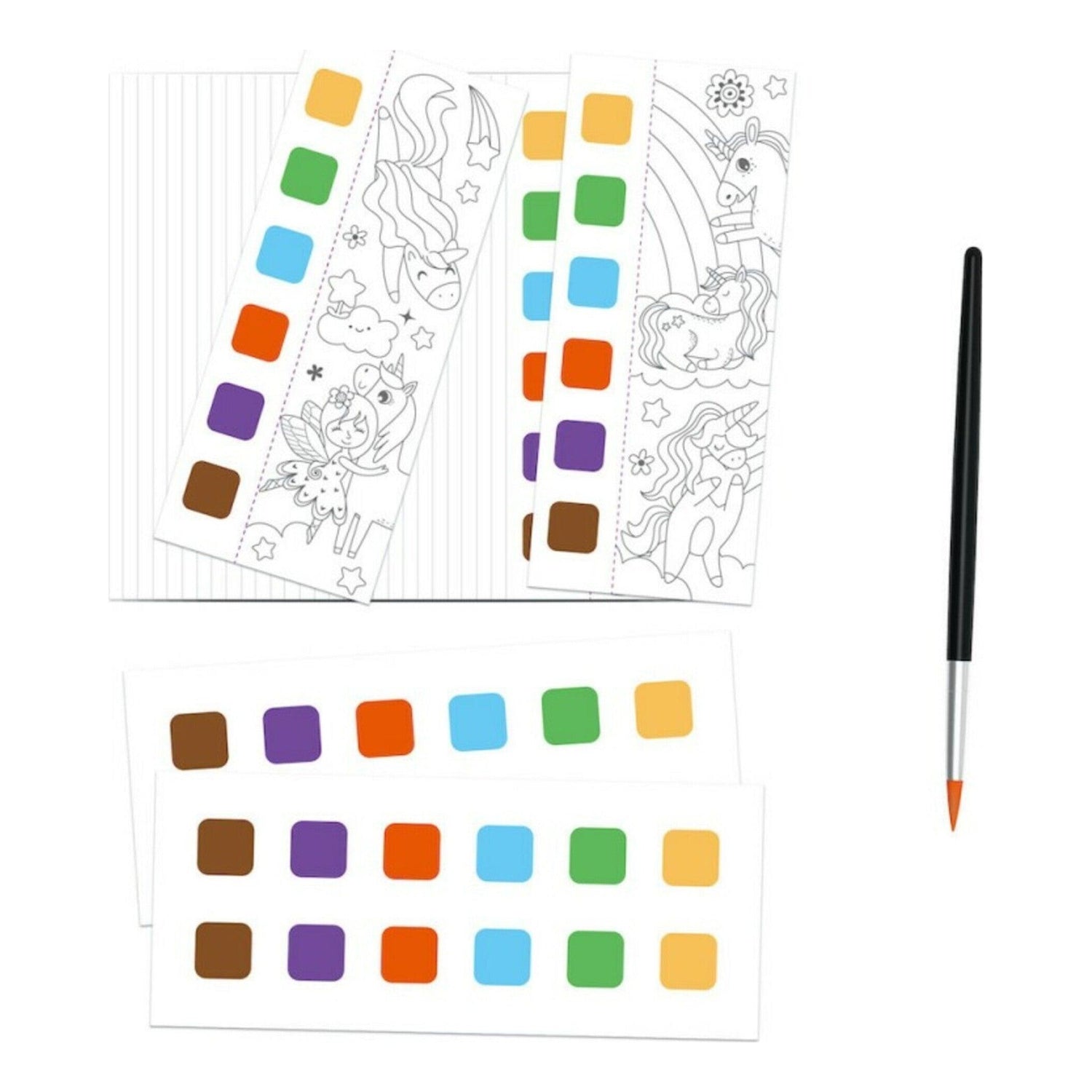 Mieredu - Livro de Pintura com Aguarelas - Unicorns