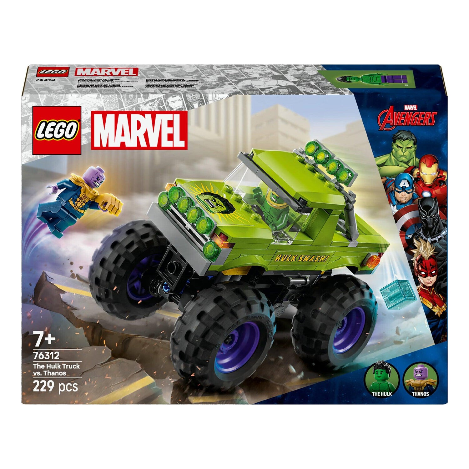 LEGO Marvel - Camião do Hulk vs. Thanos - 76312