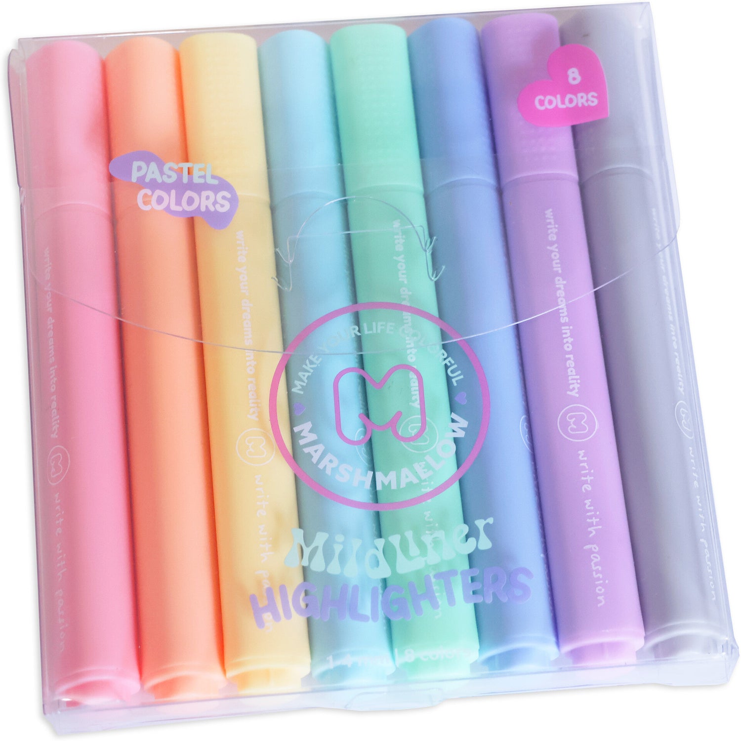 Marcador Fluorescente Pastel Marshmallow