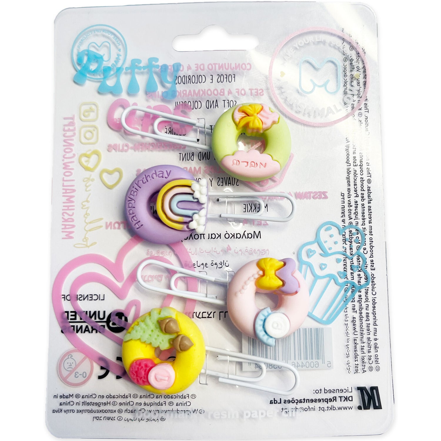 Clips de Resina Marshmallow