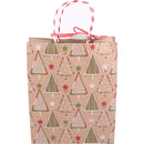 Saco para Presentes Christmas Trees 45x37x15cm Note!