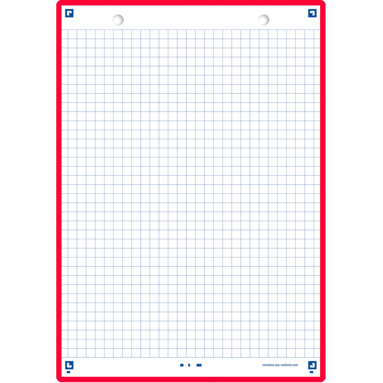 Flashcards 2.0 A5  30 Folhas Quadriculado Vermelho Oxford