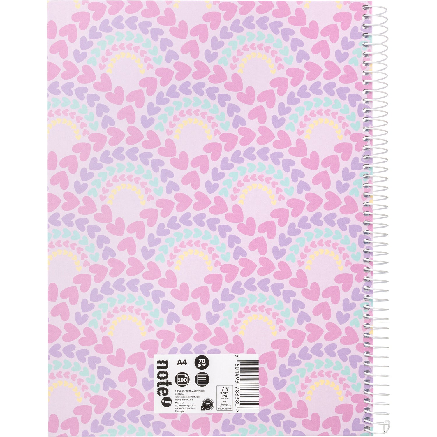 Caderno Espiral A4 Pautado Mermaid