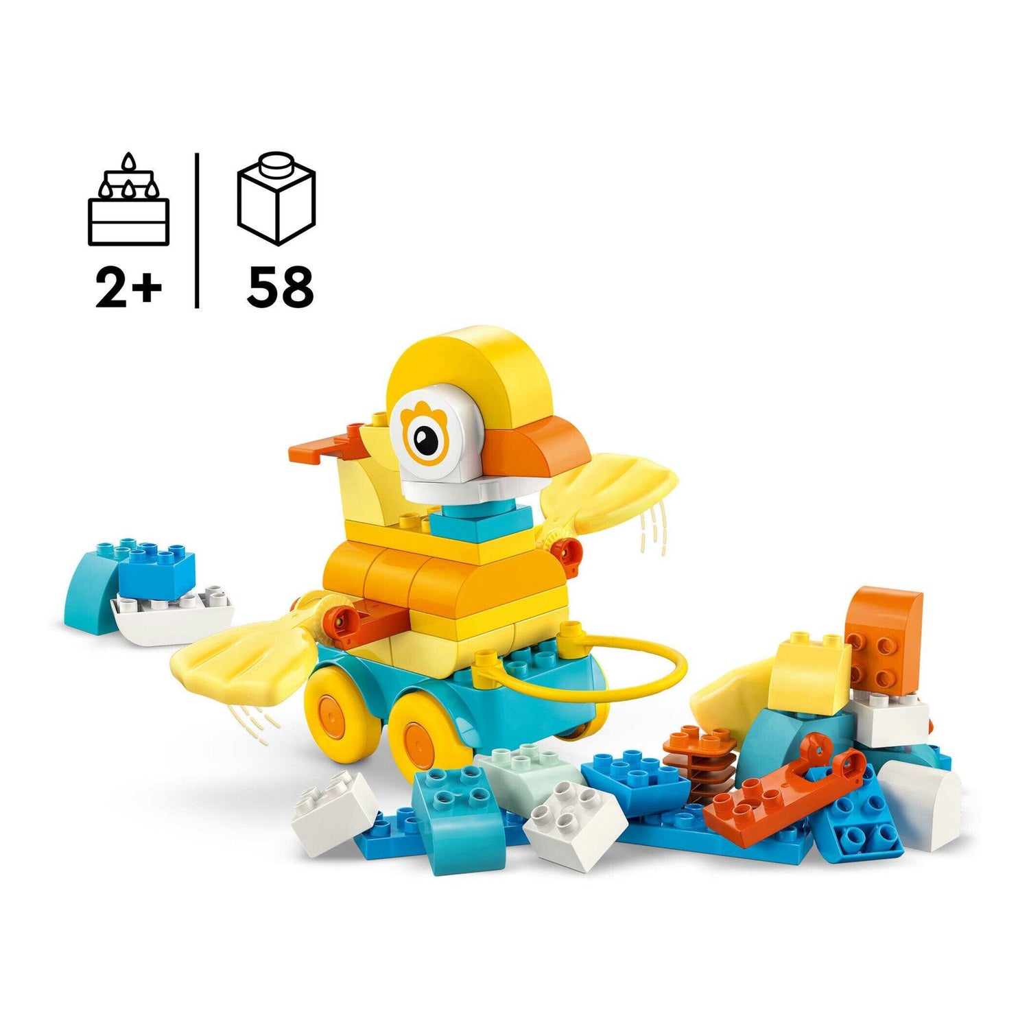 LEGO Duplo - Animais Sobre Rodas 3em1 - 10448