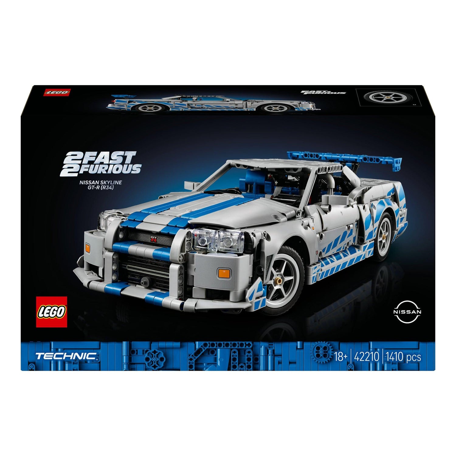 LEGO Technic - Velocidade Furiosa Carro Nissan Skyline GT-R (R34) - 42210