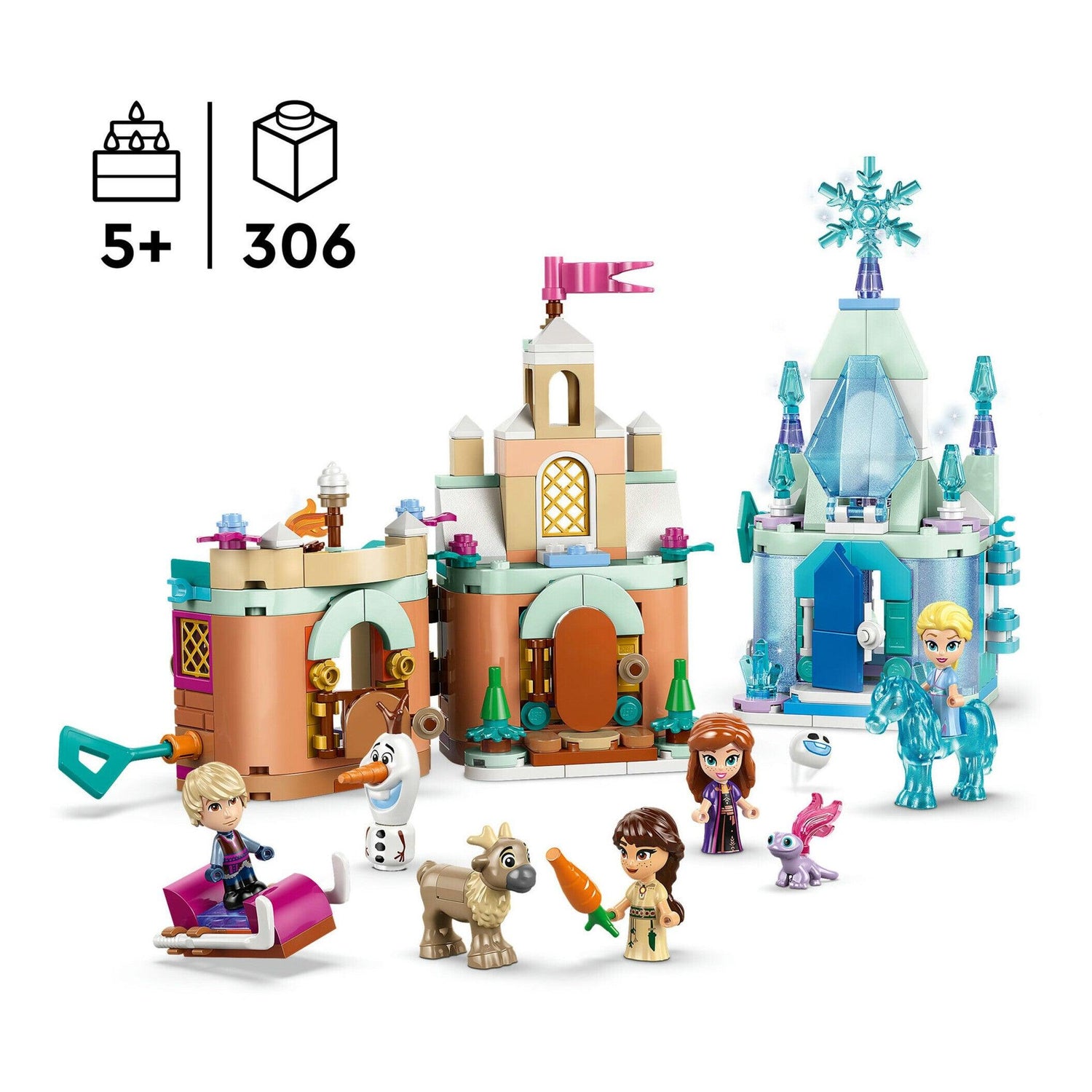 LEGO Disney - Minicastelo de Arendelle e Palácio de Gelo da Elsa - 43278