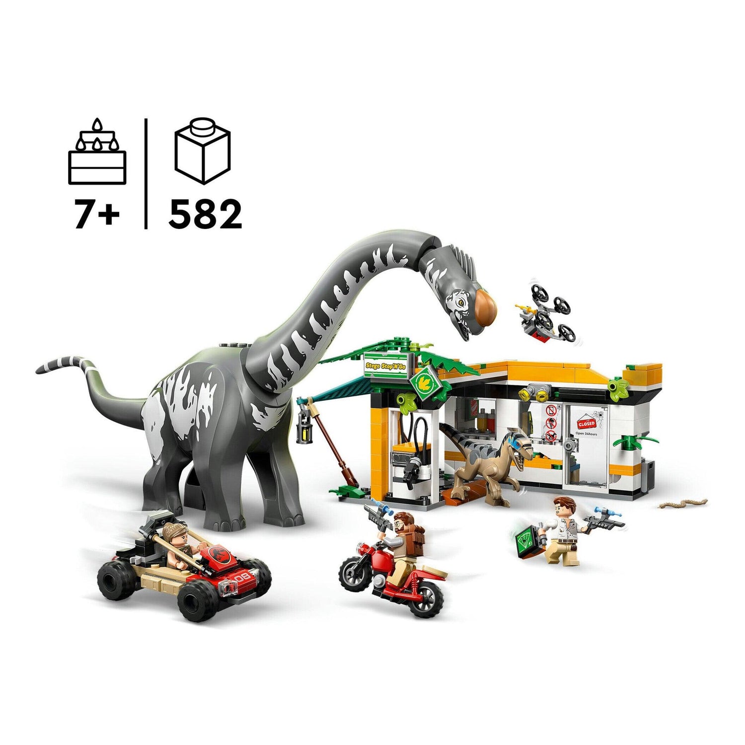 LEGO Jurassic World - Missão de Localização de Raptor e Titanossauro - 76973