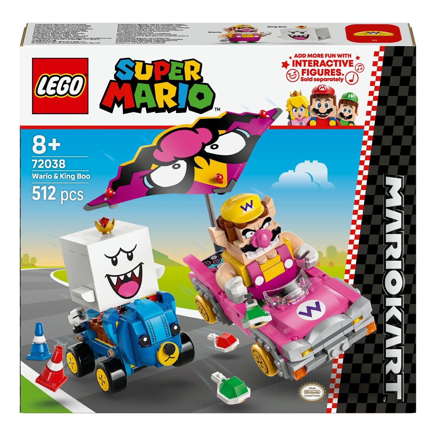 LEGO Super Mario - Mario Kart - Wario E Rei Bu - 72038