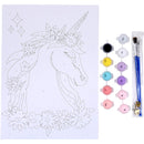 Kit Colorir por Números com Tela e Aguarelas (vários modelos)
