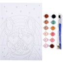 Kit Colorir por Números com Tela e Aguarelas (vários modelos)