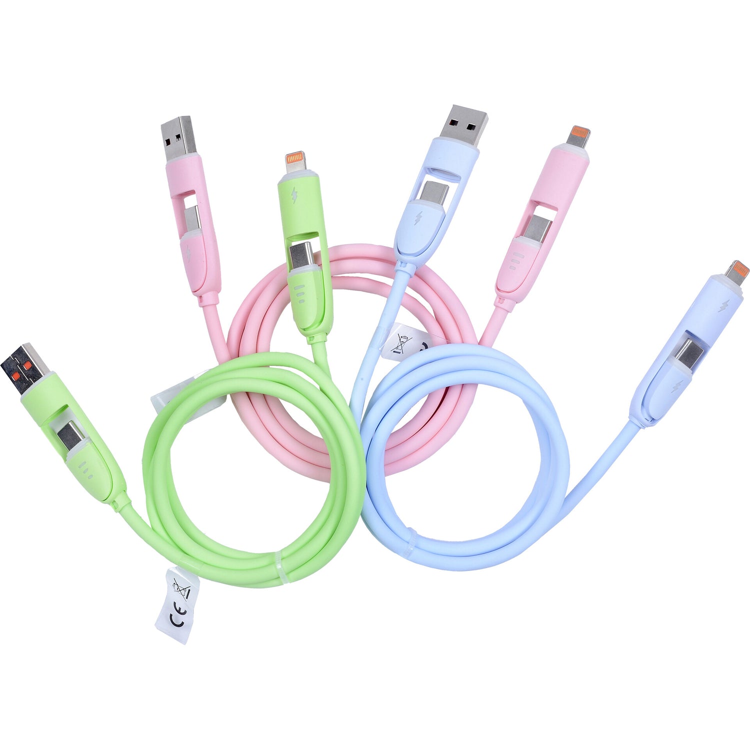 Cabo de Carregamento USB 2 em 1 (vários modelos) Marshmallow