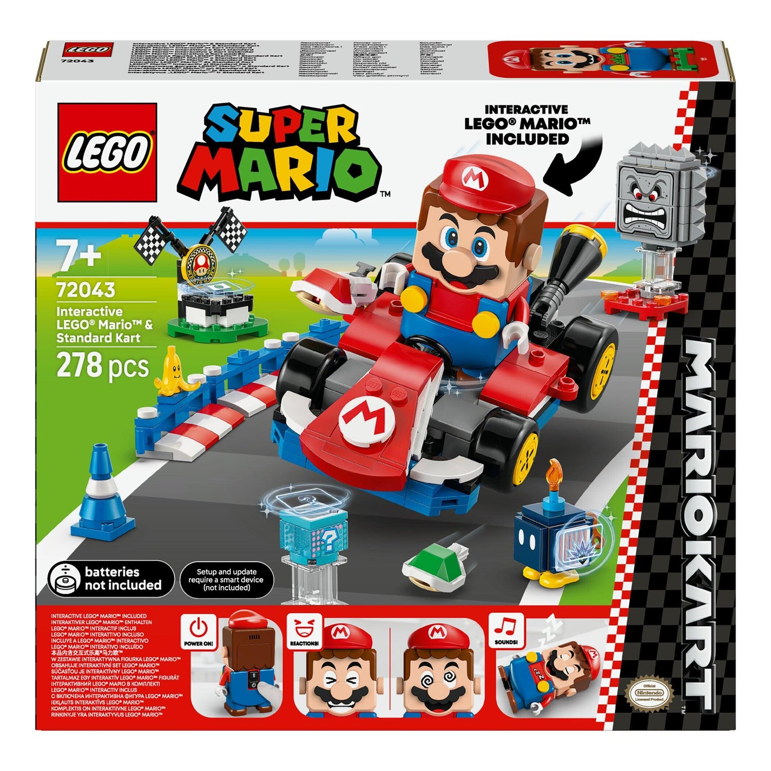 LEGO Super Mario - Mario Interativo E Kart Padrão - 72043