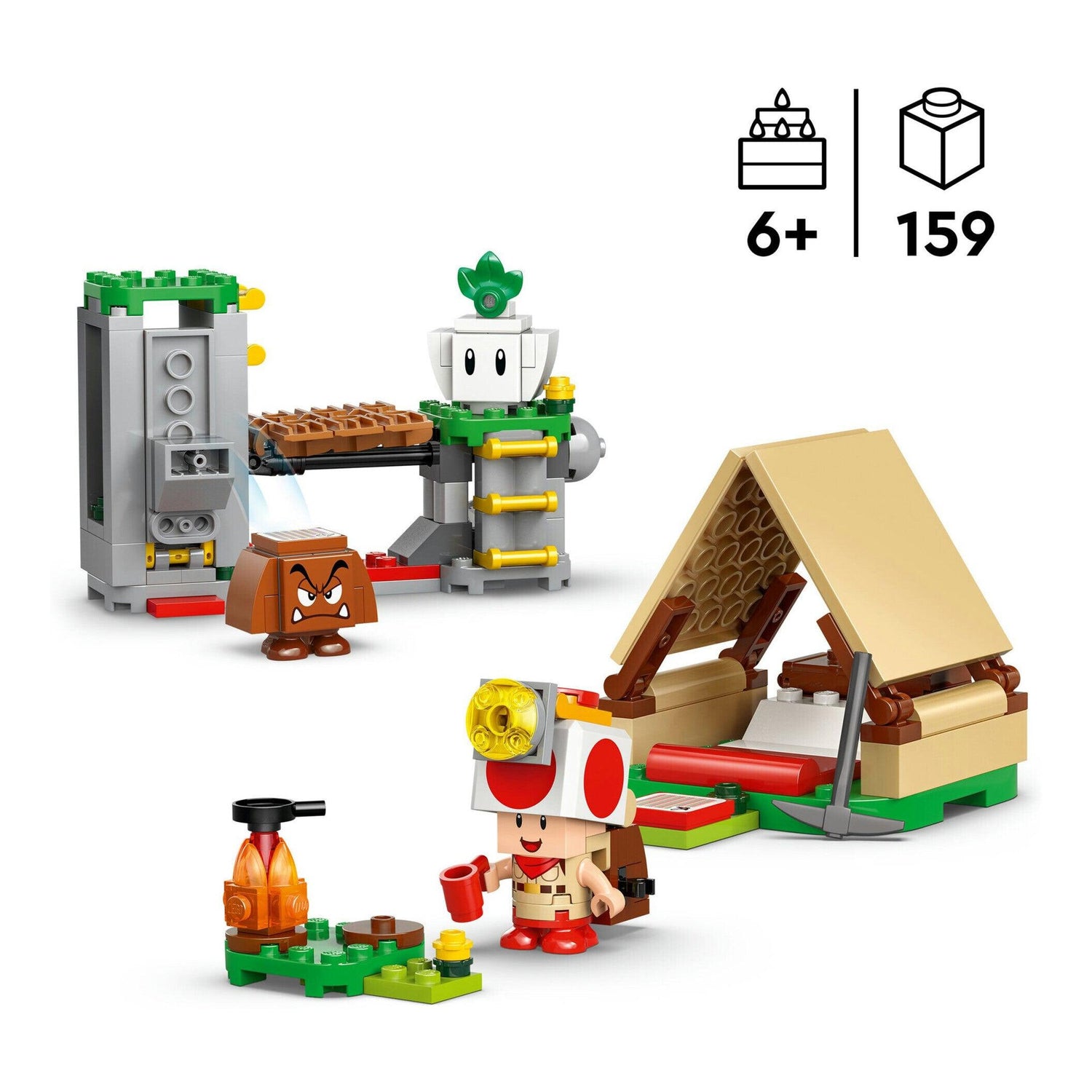 LEGO Super Mario - Acampamento Do Capitão Toad - 72040