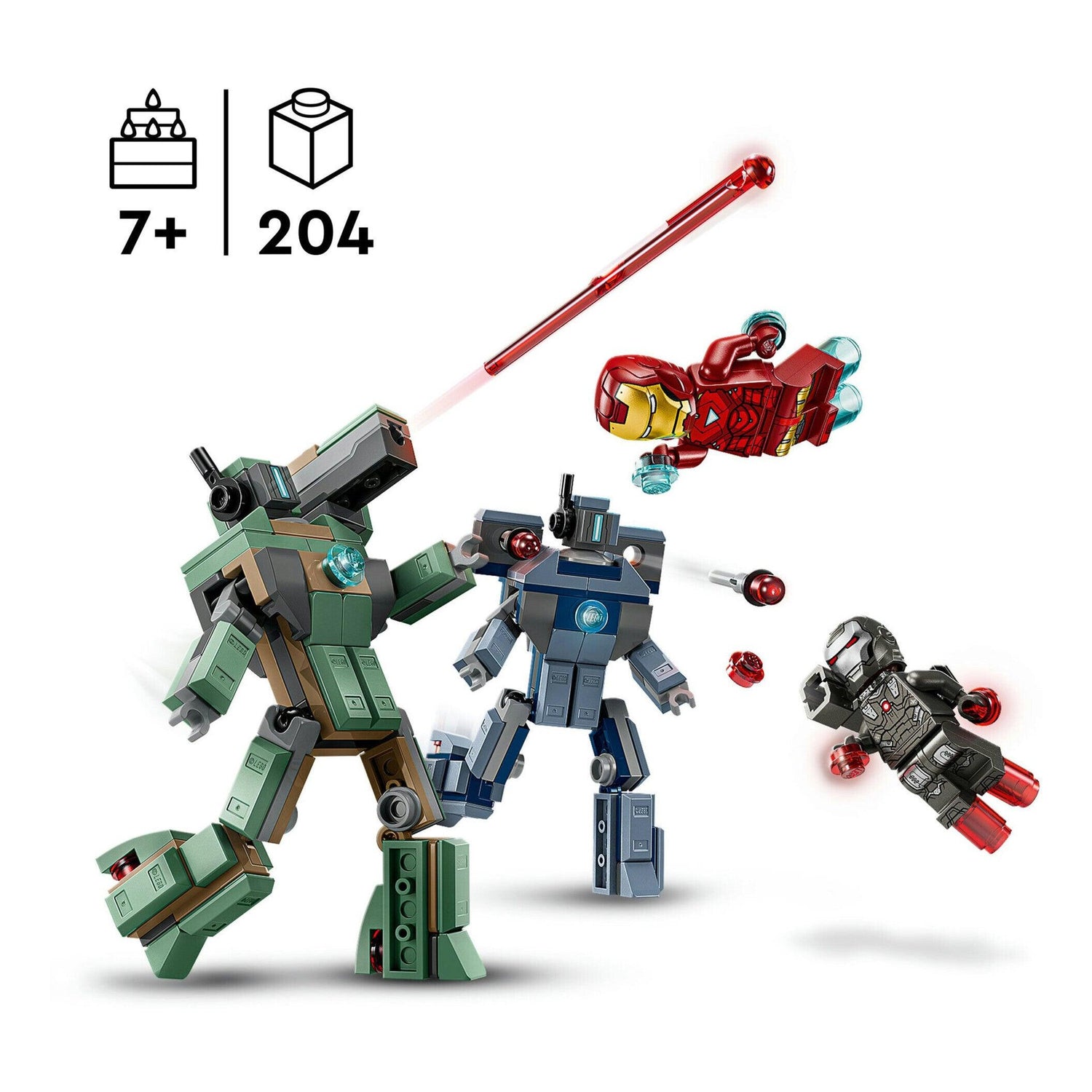 LEGO Marvel - Iron Man E Máquina De Guerra Vs Drones - 76320