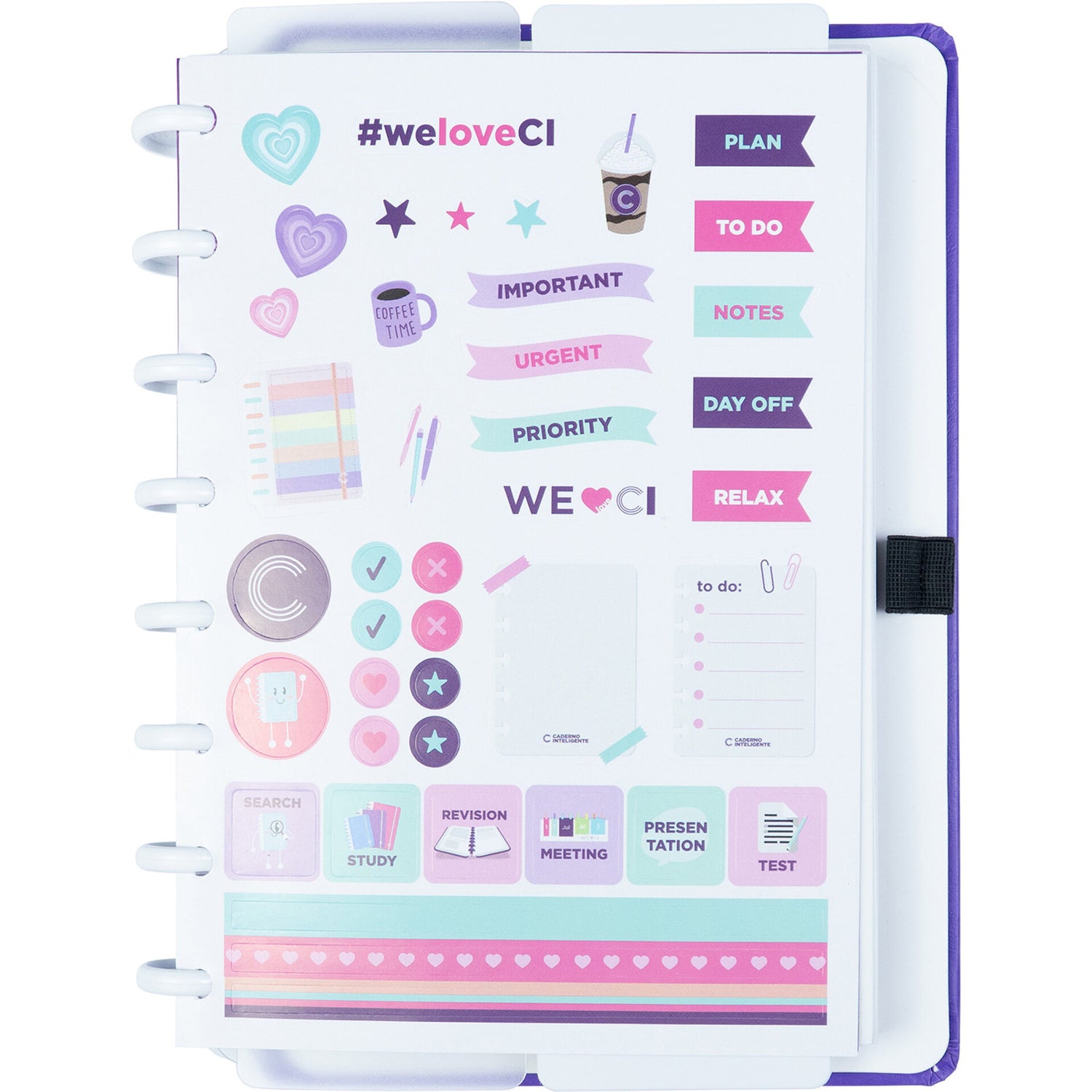 Caderno Inteligente Formato A5 Premier Purple Caderno Inteligente