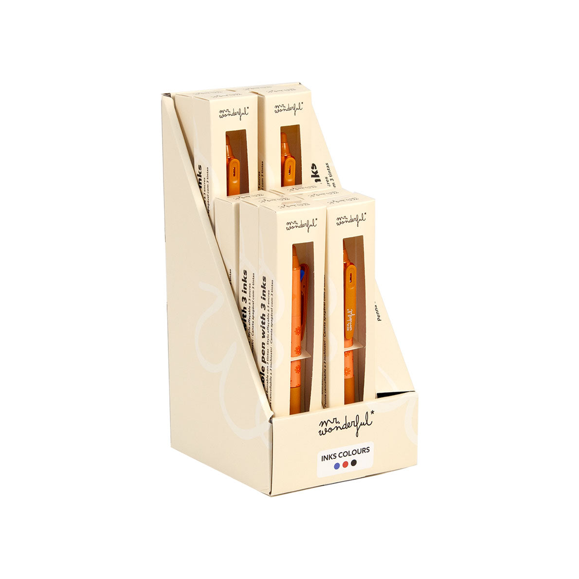 Caneta Apagável 3 Tintas - Salmão