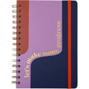 Caderno Espiral Formato A5 Com Elástico 60 Folhas Pautado Mixed Canvas