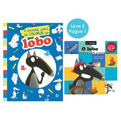 O Lobo - O Grande Livro de Colorir com Oferta de Livro de Histórias de Orianne Lallemand