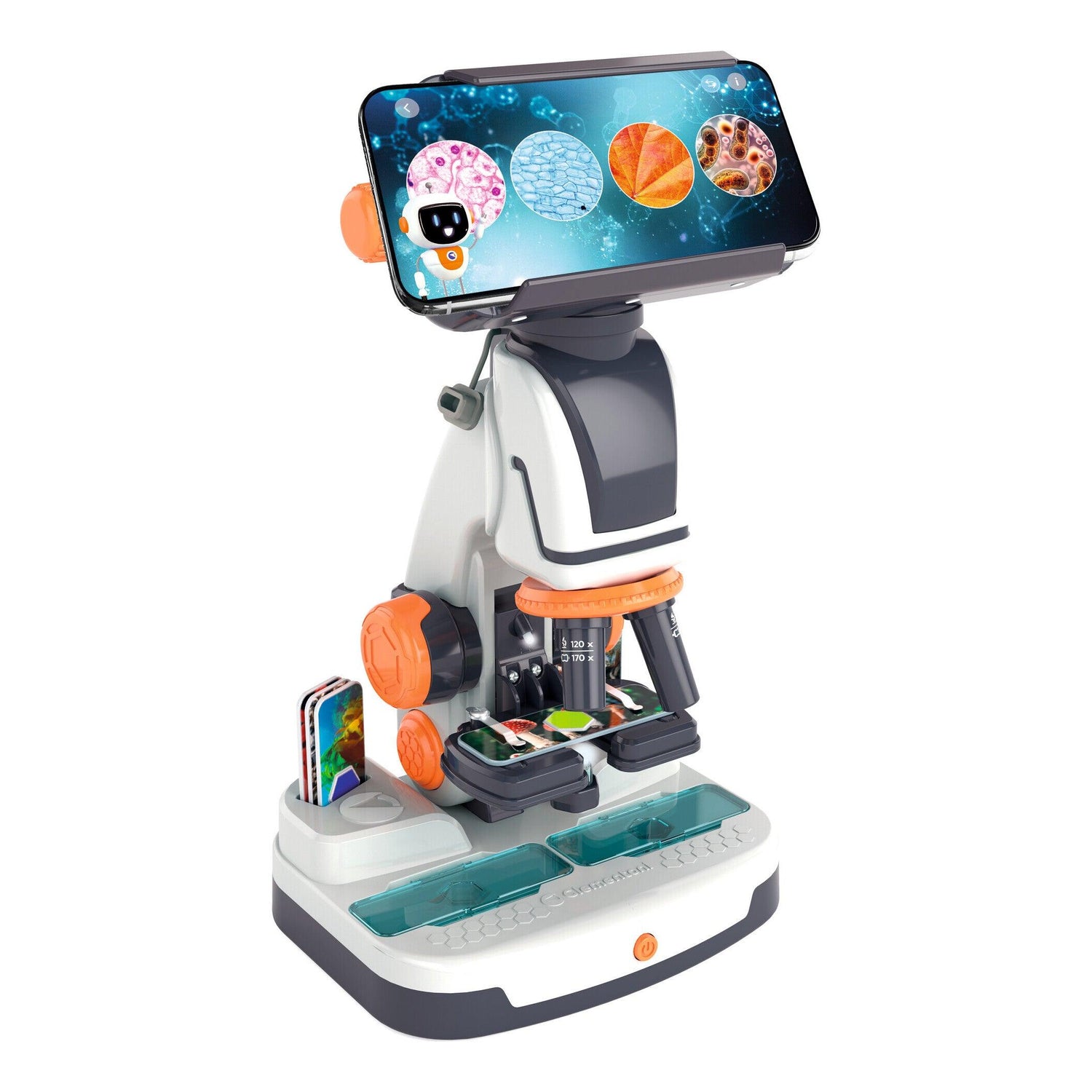 Clementoni - Kit Ciência & Jogo Microscópio Smart AI
