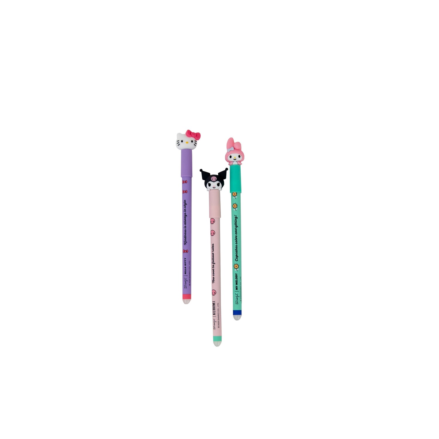 Conjunto 3 Canetas Apagar Bo-Bo Hello Kitty