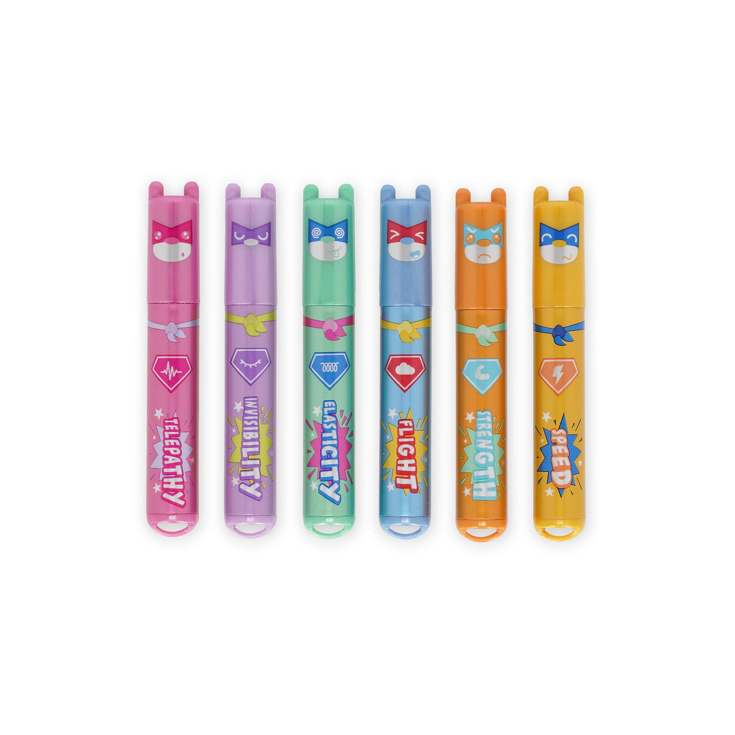 Conjunto 6 Mini Marcadores - Super Ursinho