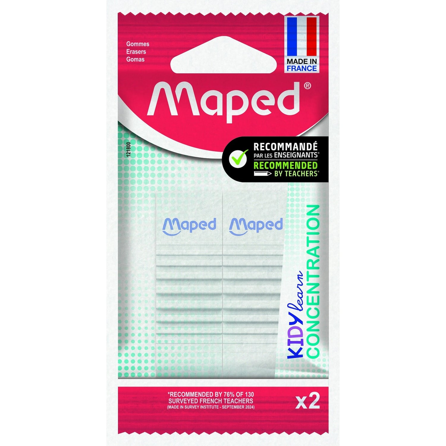 Borracha Kidy Learn Concentration 2 Unidades