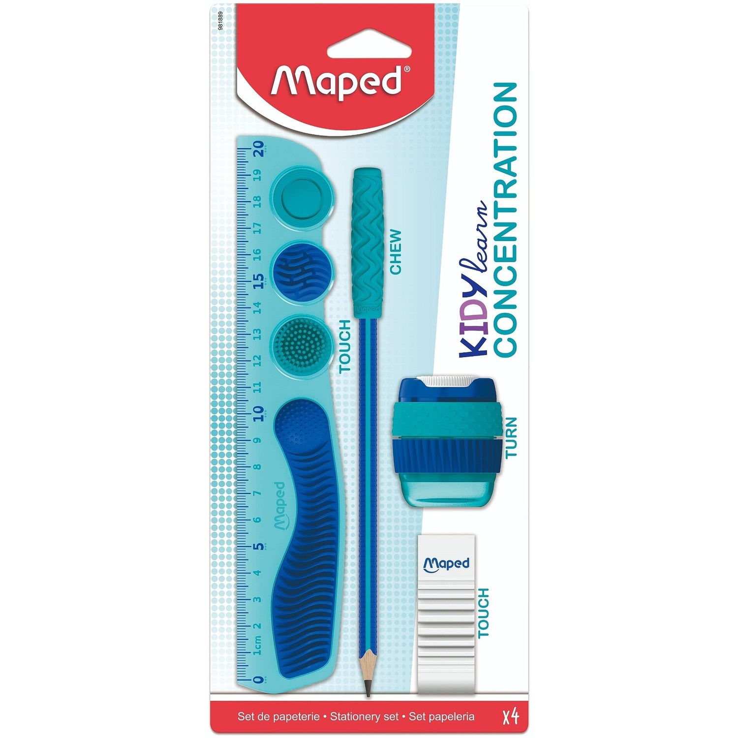 Conjunto Escola 4Pc Kidy Learn Concentration