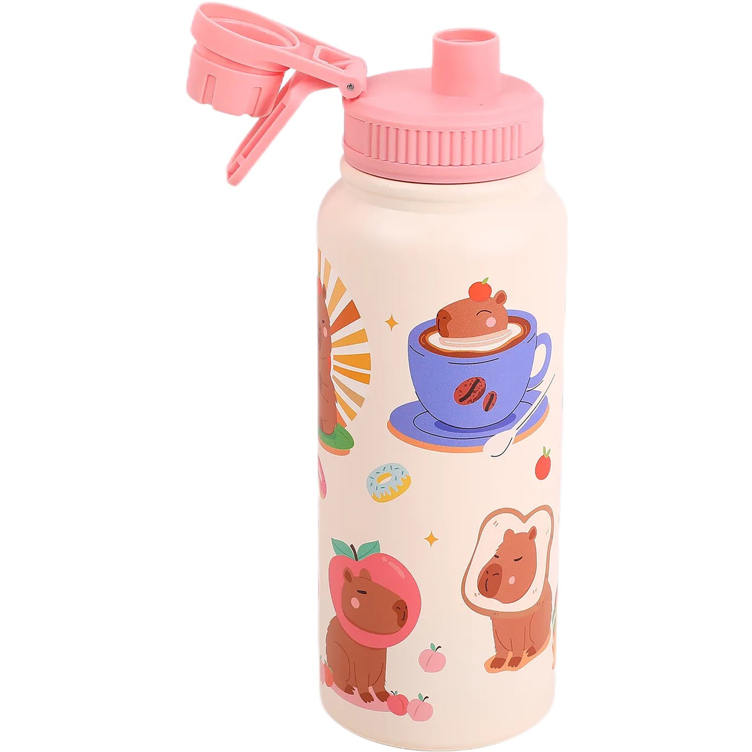Garrafa Térmica Inox 800ml Capivara