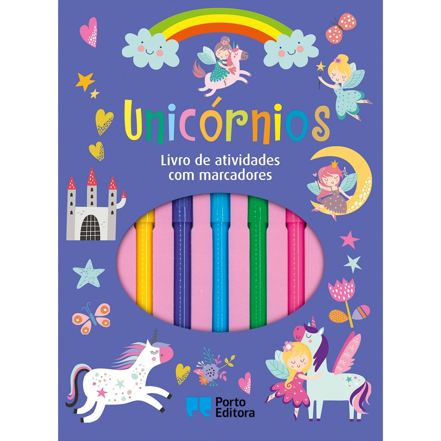 Unicórnios - Livro de Atividades com Marcadores