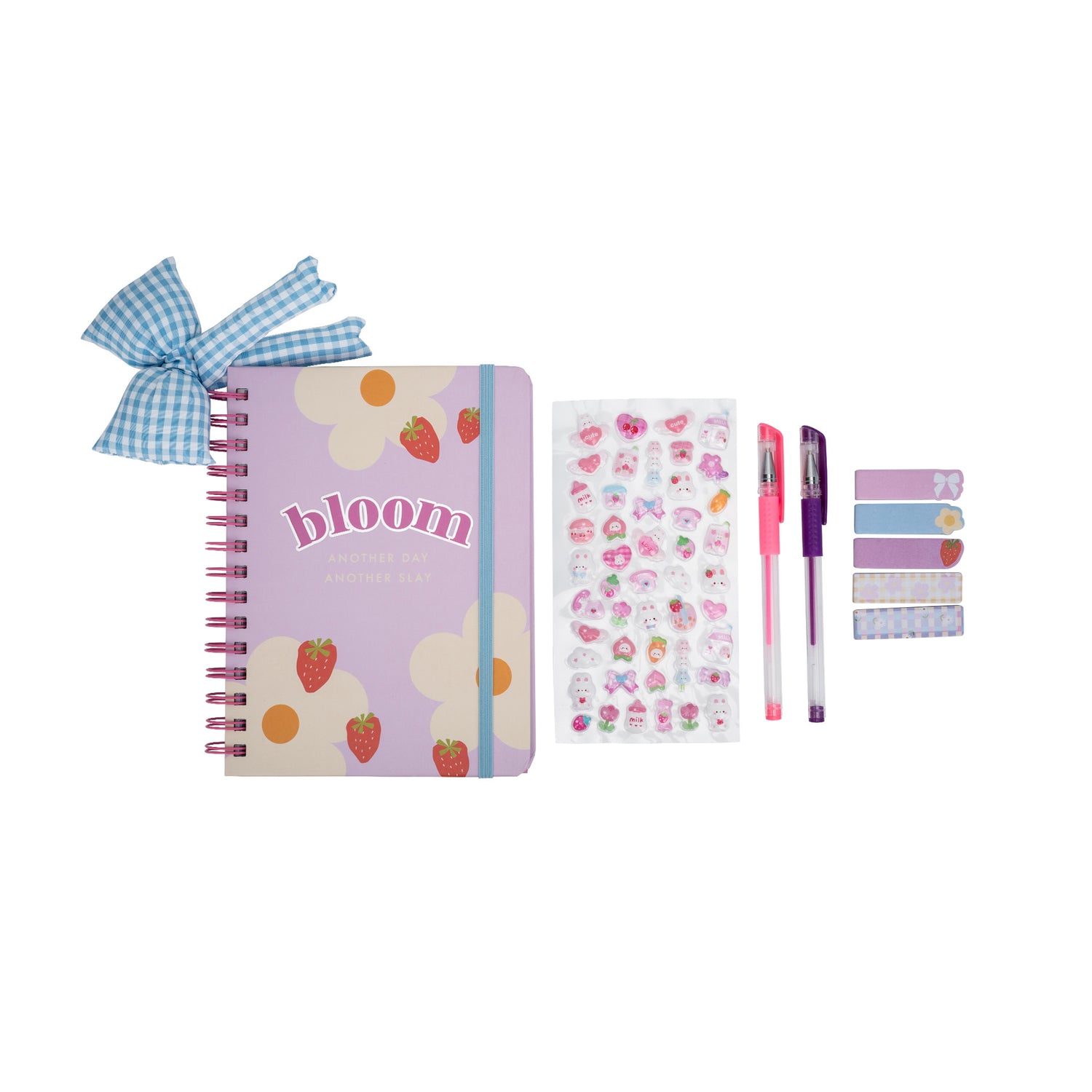Caderno Espiral Com Estojo E Acessórios