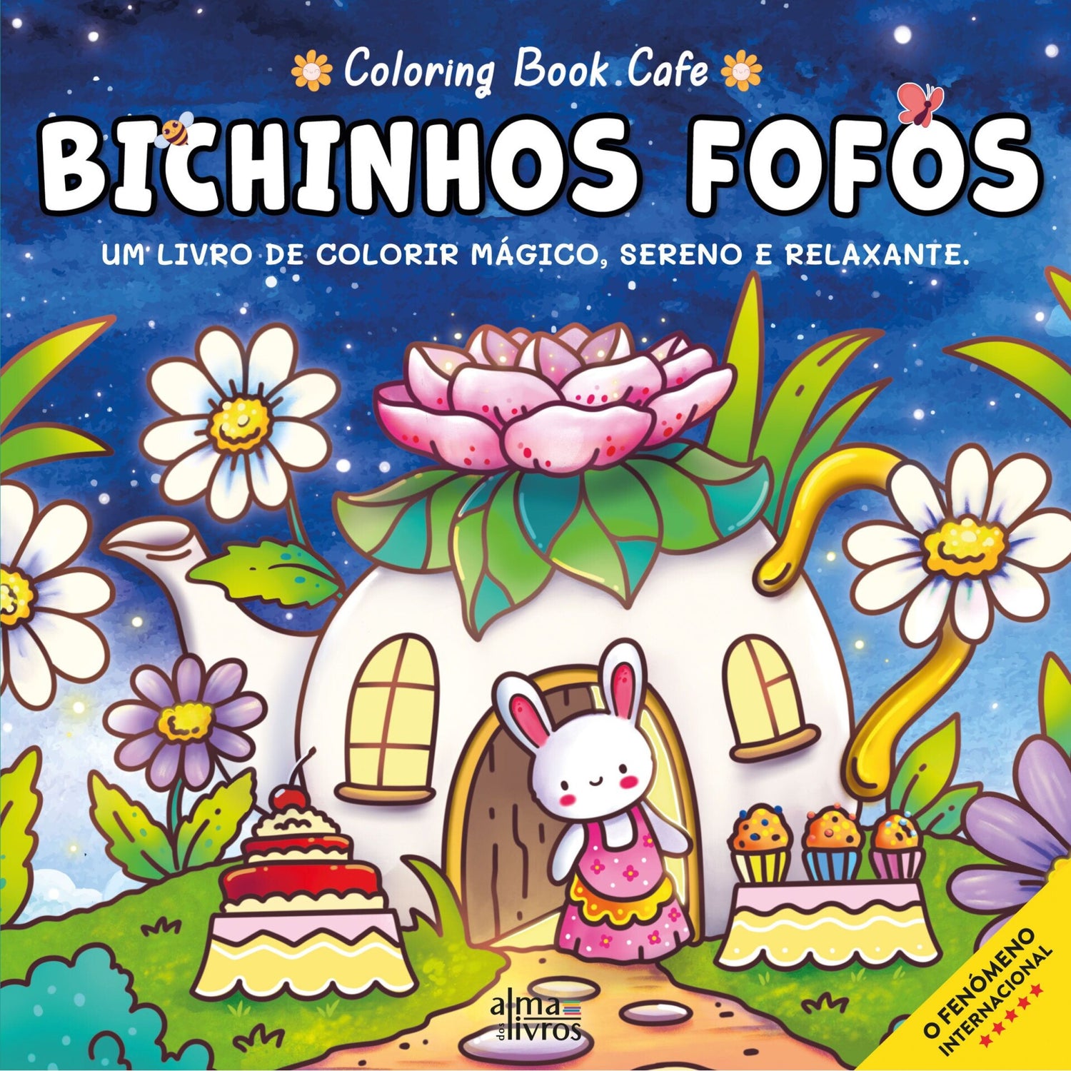 Bichinhos Fofos de Coloring Book Café