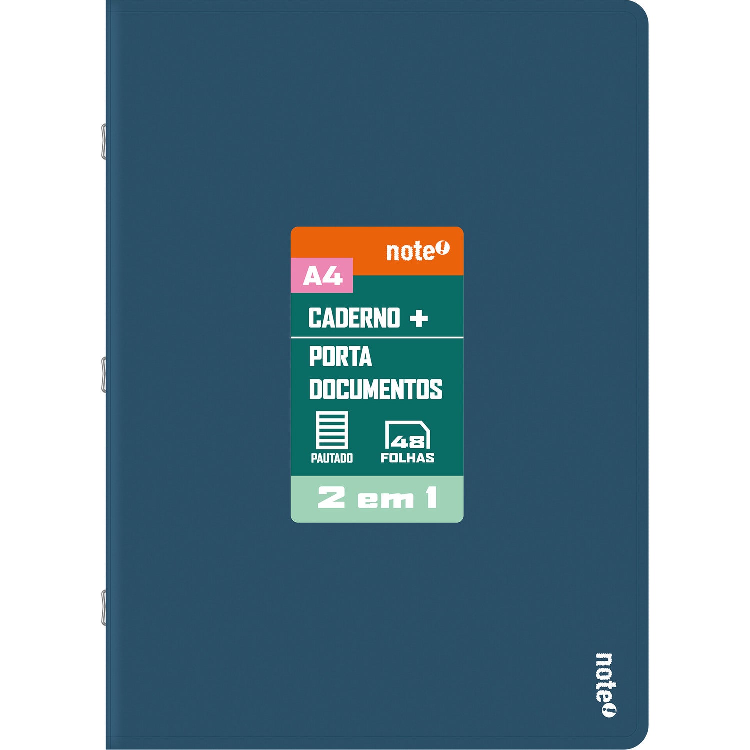 Caderno Agrafado A4 Pautado 2 em 1 (várias opções) Note!