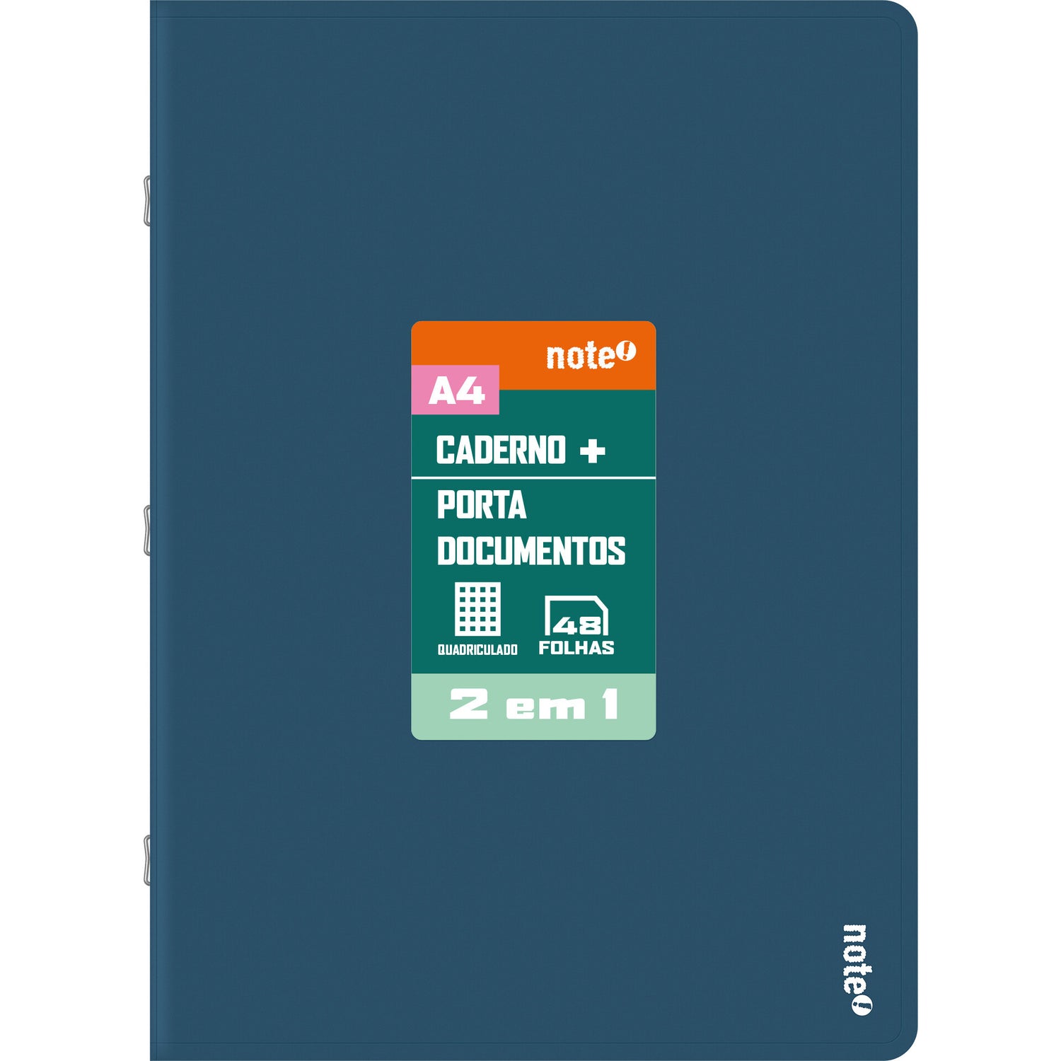 Caderno Agrafado A4 Quadriculado 2 em 1 (várias opções) Note!
