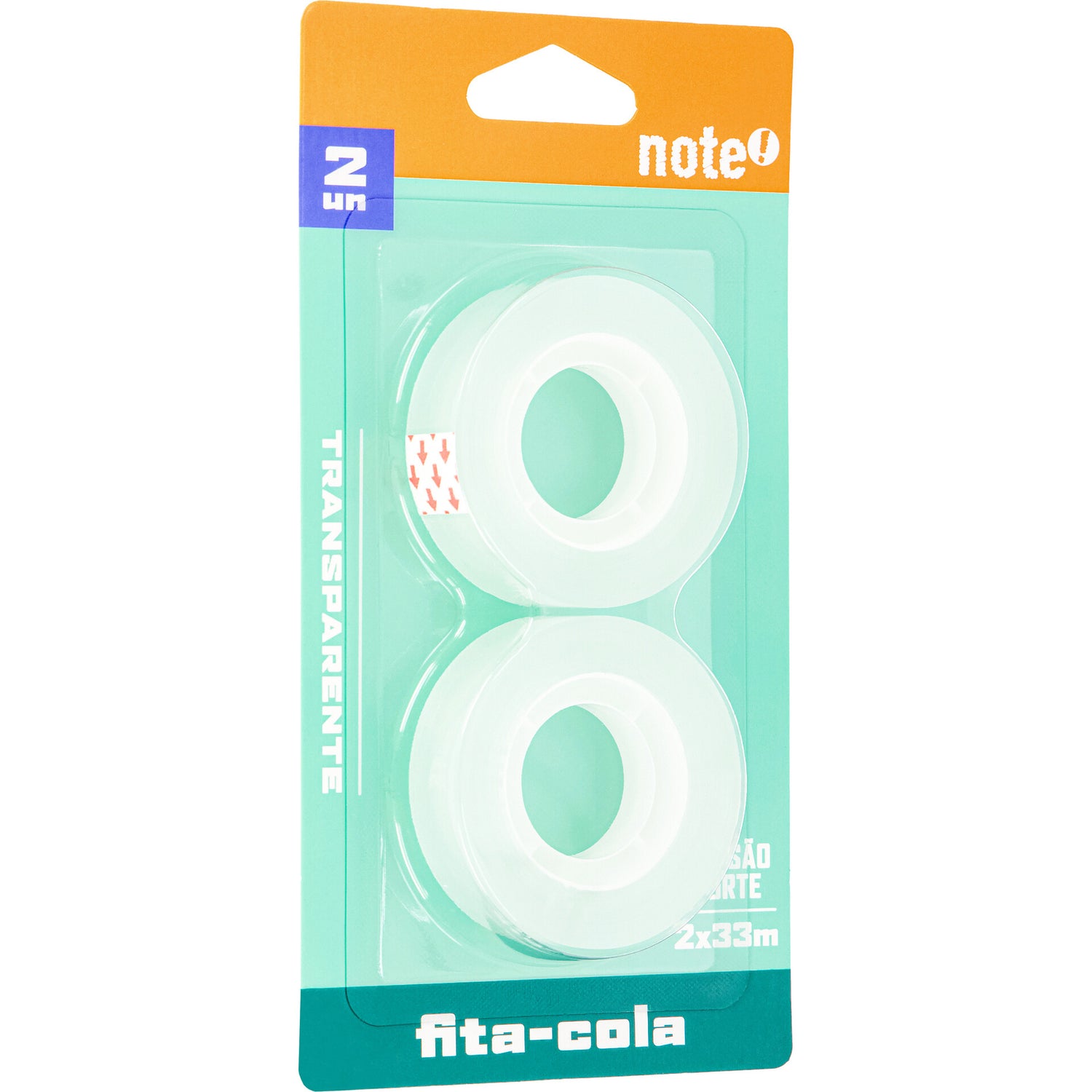 Fita Cola Transp 33*15 2 Unidades Note!