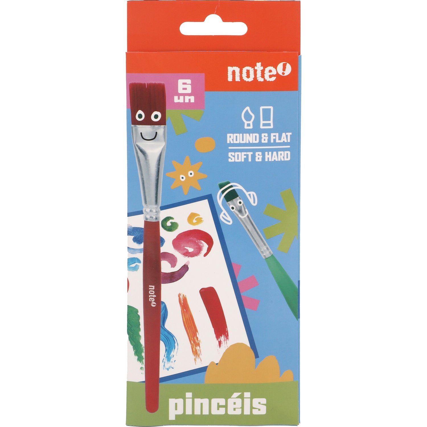 Conjunto 6 Pinceis Note!