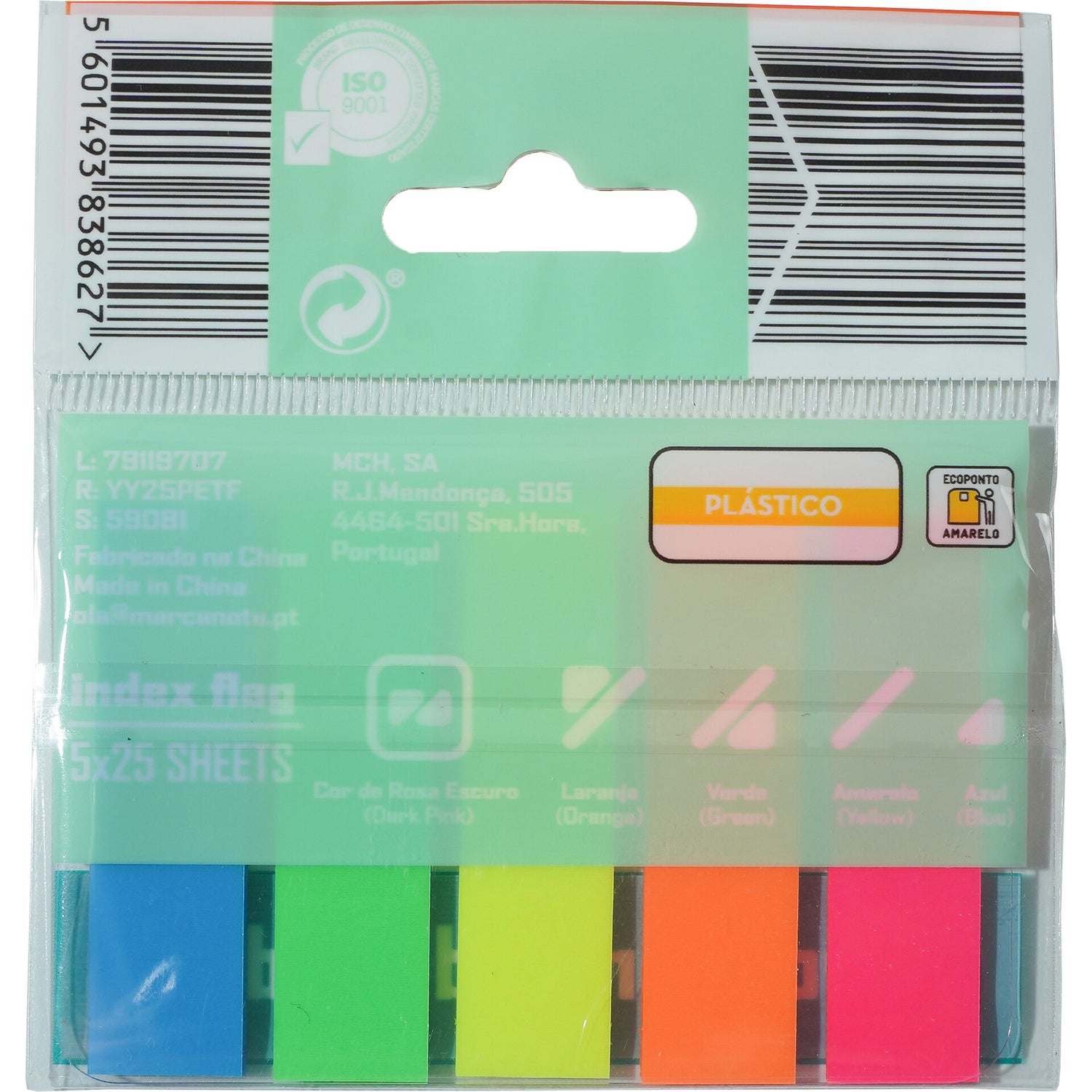Sinaliz Ad 5 Cores*25 Folhas Note!