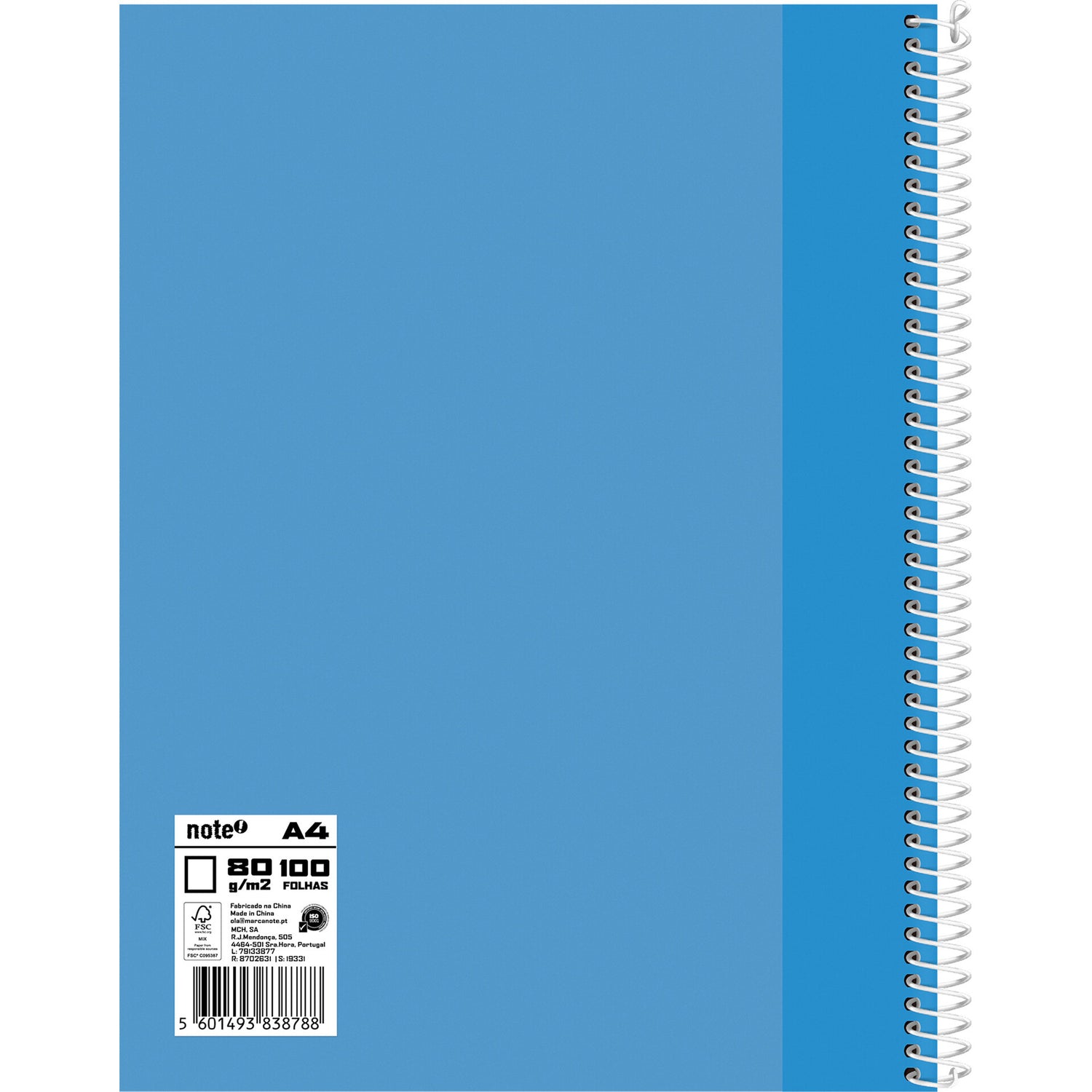 Caderno Esp Formato A4 100 F 80 G L Cdura Note!
