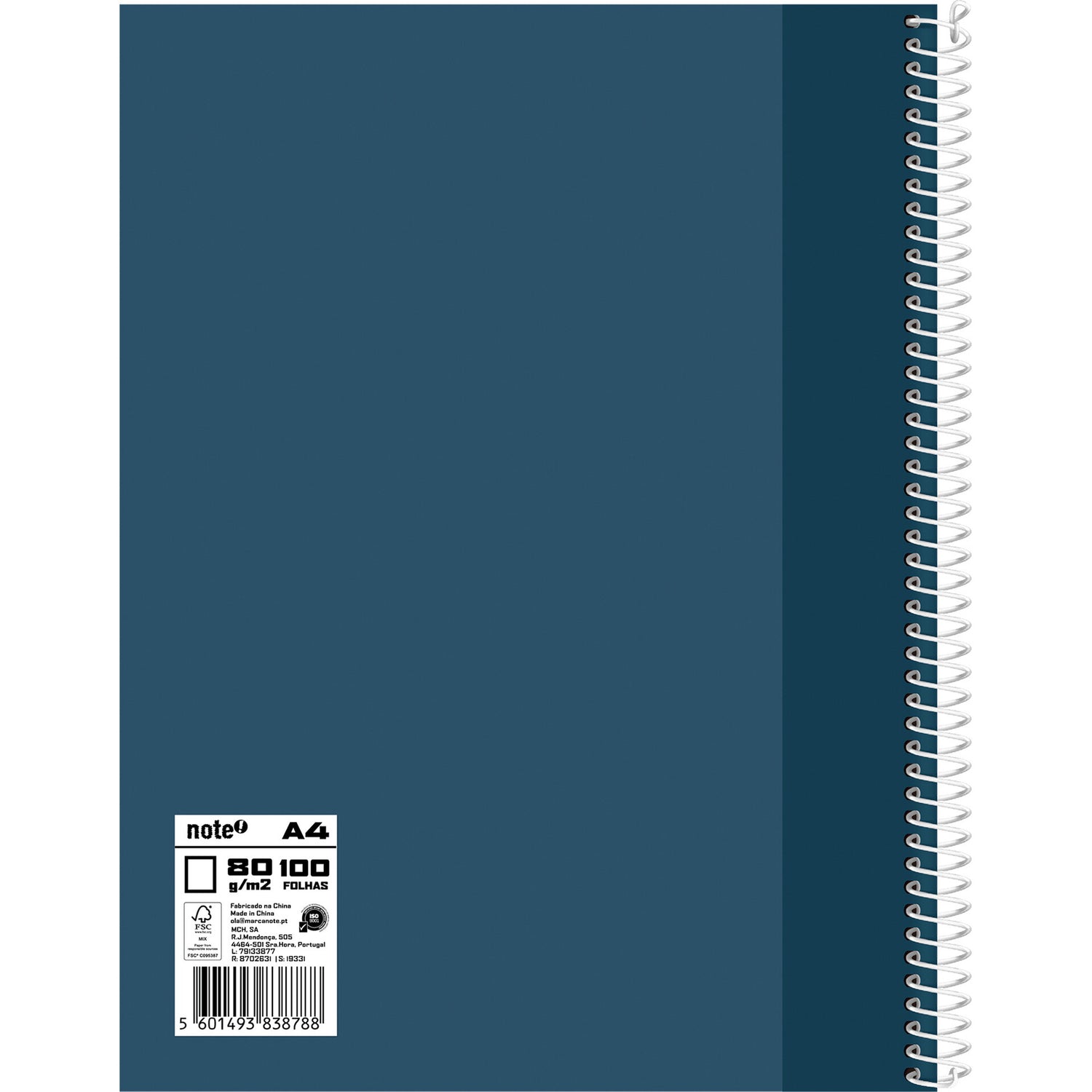 Caderno Esp Formato A4 100 F 80 G L Cdura Note!