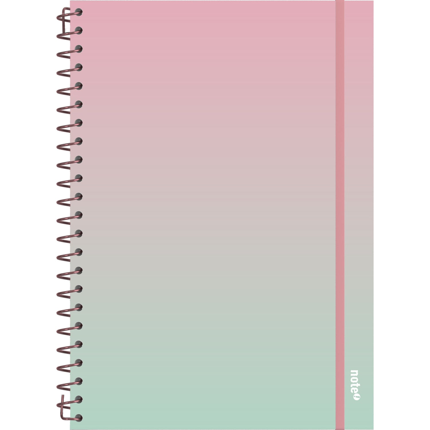 Caderno Espiral A4 Capa Dura com Elástico Degradê Pautado (várias opções) Note!