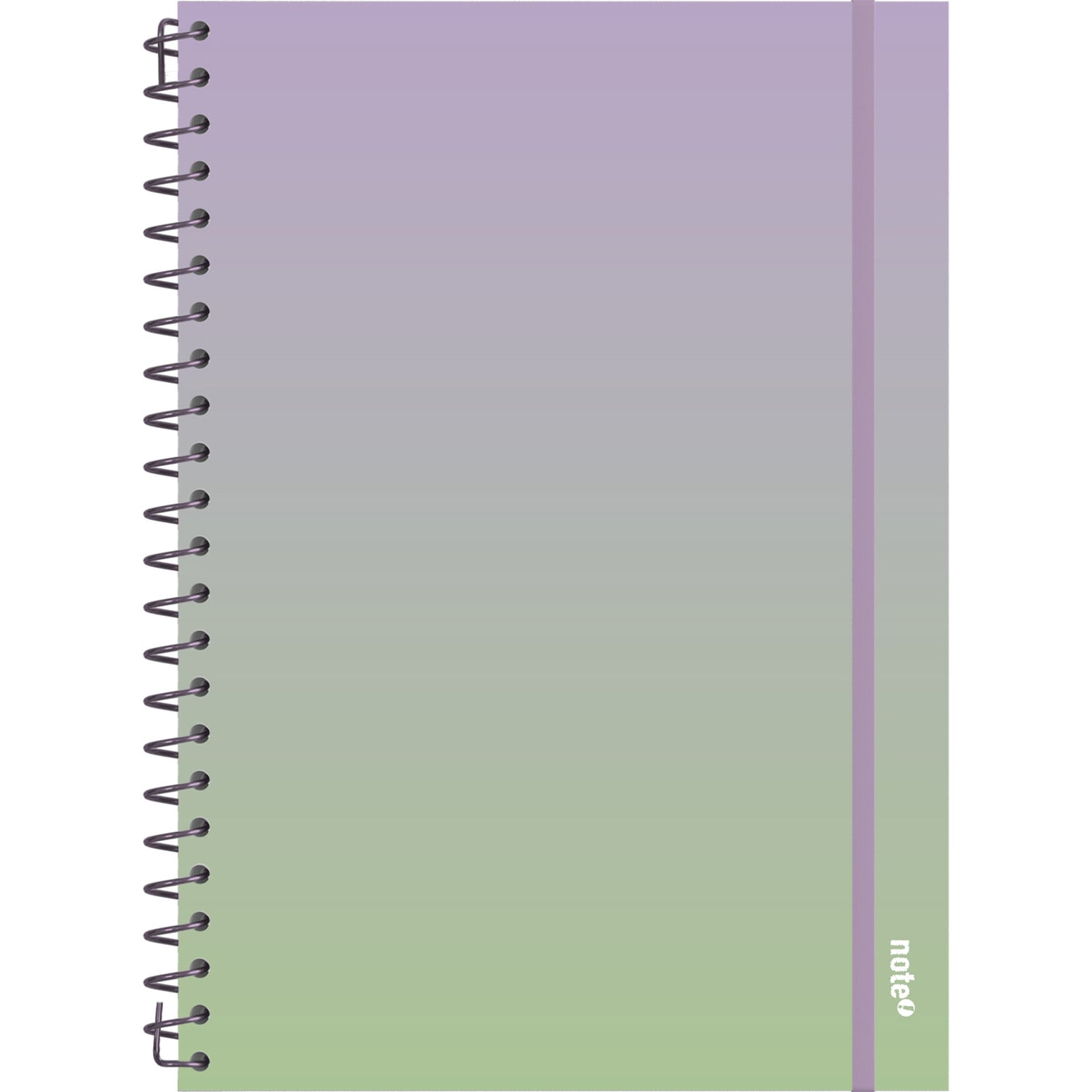 Caderno Espiral A4 Capa Dura com Elástico Degradê Pautado (várias opções) Note!