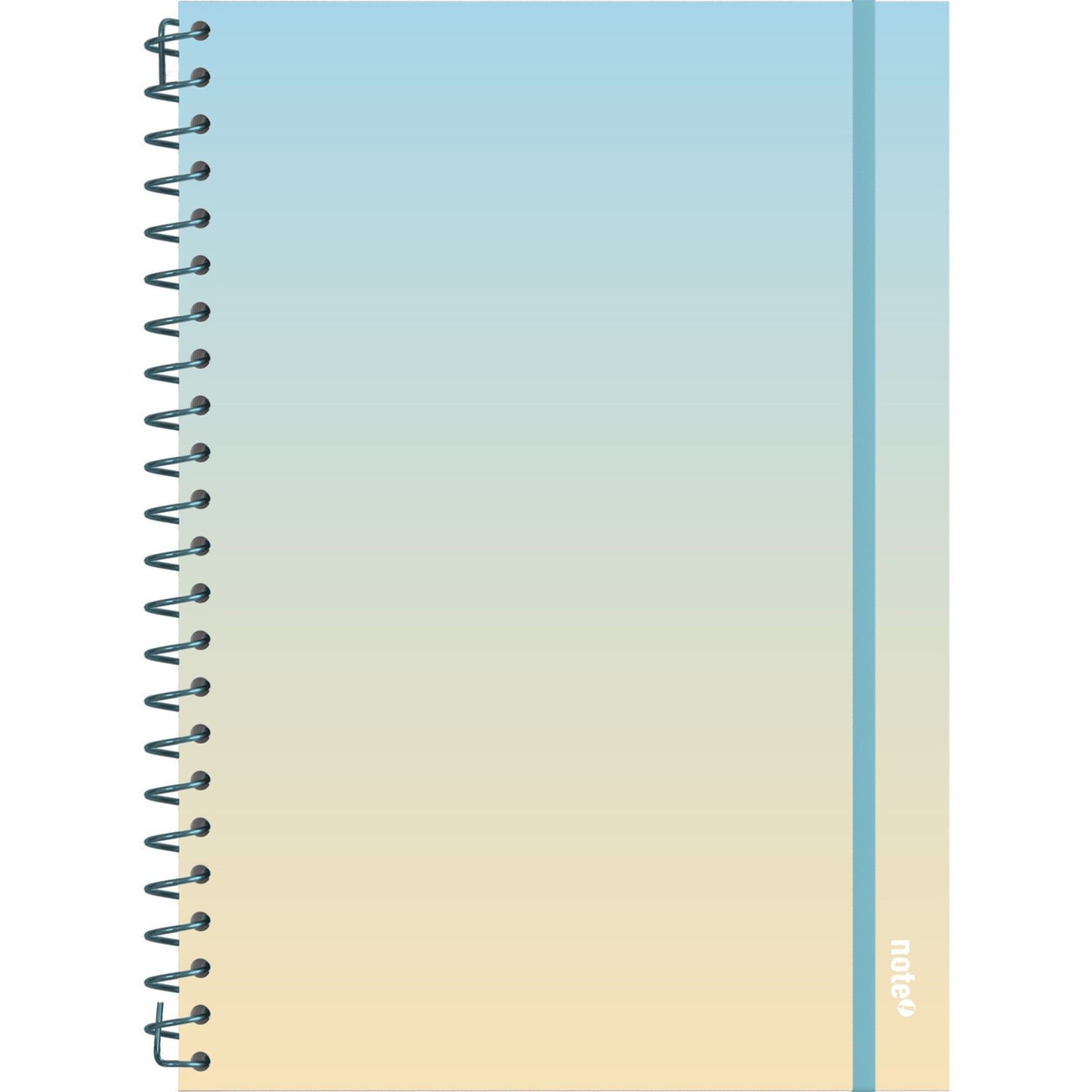 Caderno Espiral A4 Capa Dura com Elástico Degradê Quadriculado (várias opções) Note!