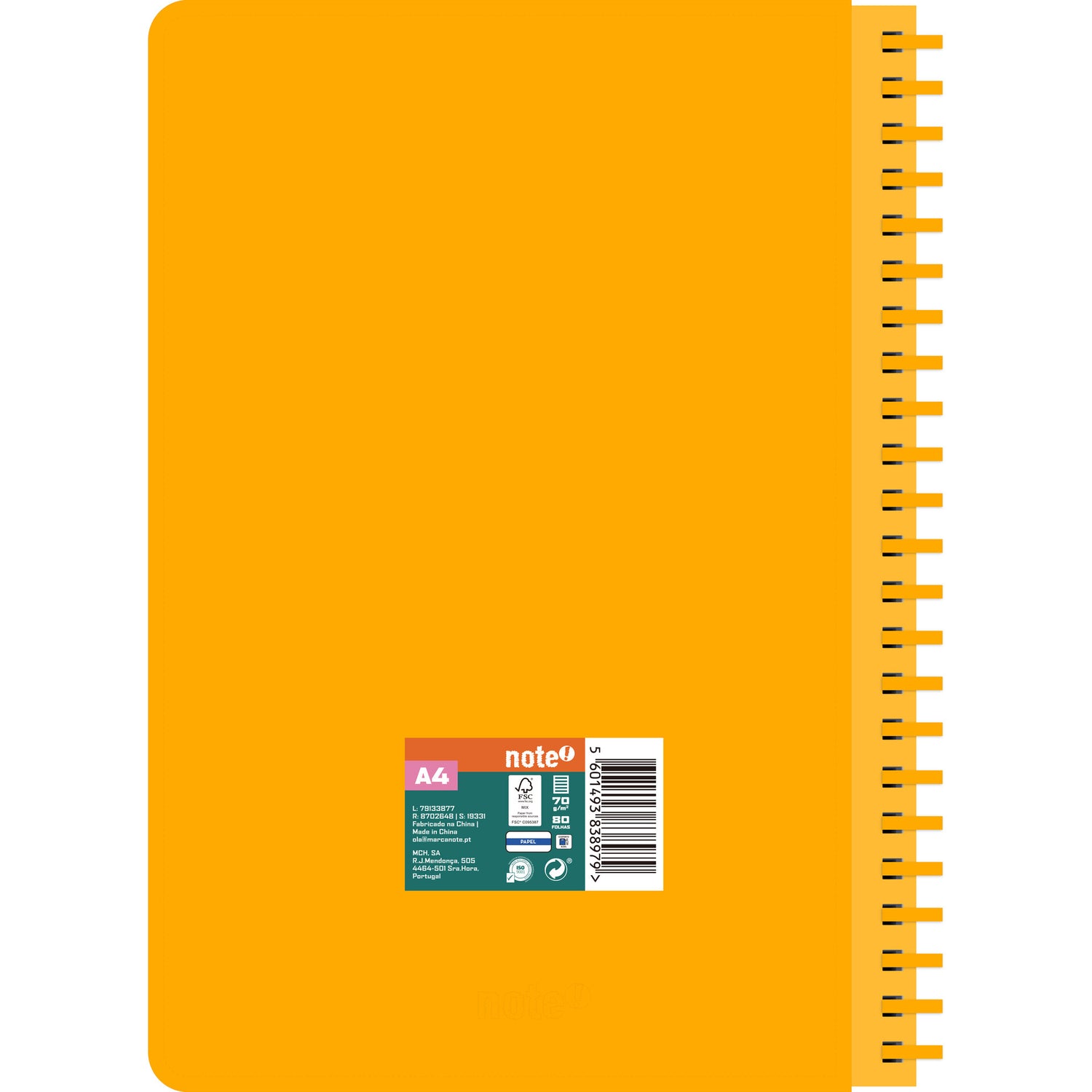 Caderno Esp Formato A4 Soft80 F 70 G P Fluor Neon Note