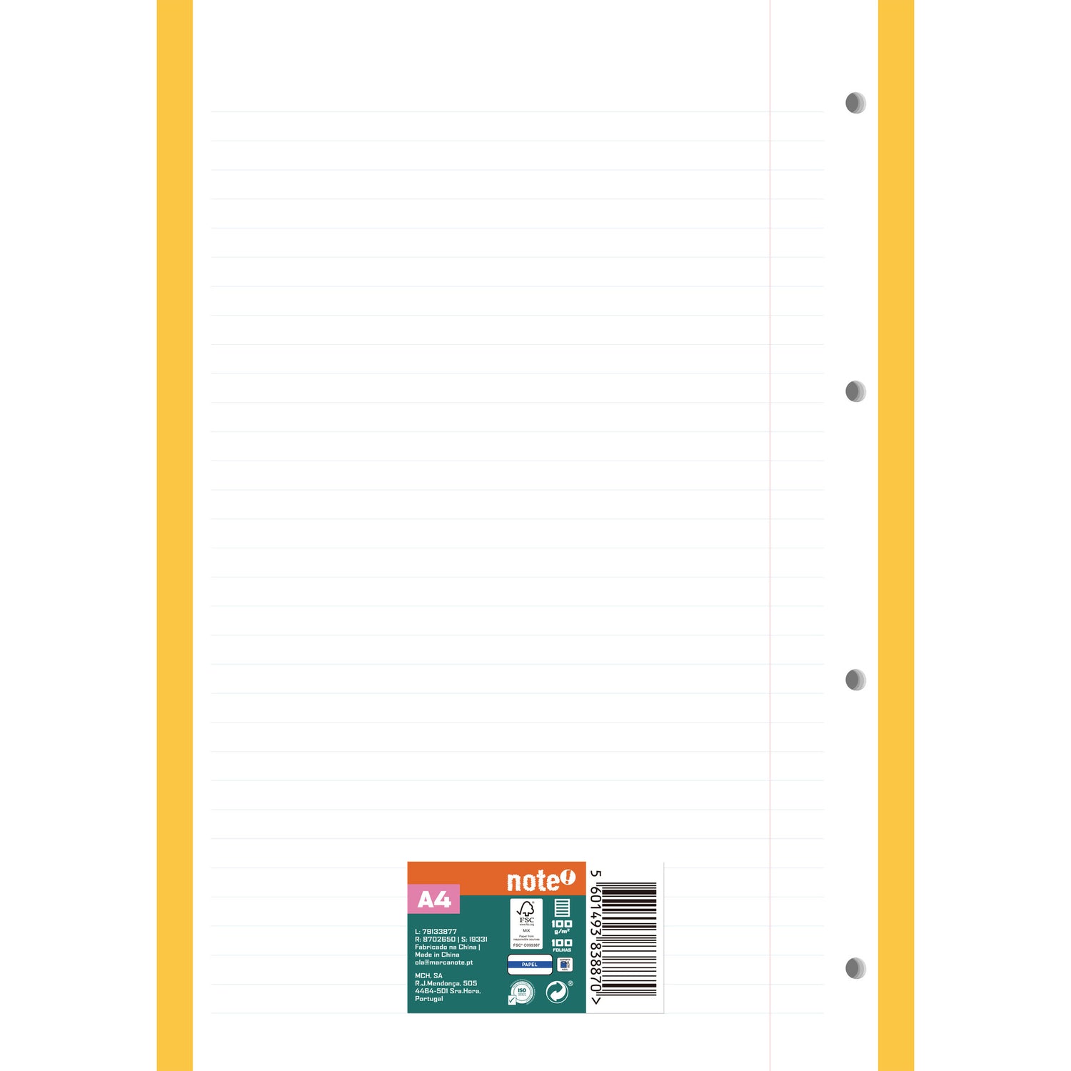 Recarga Formato A4 100 Fl P 5 Banda Note!