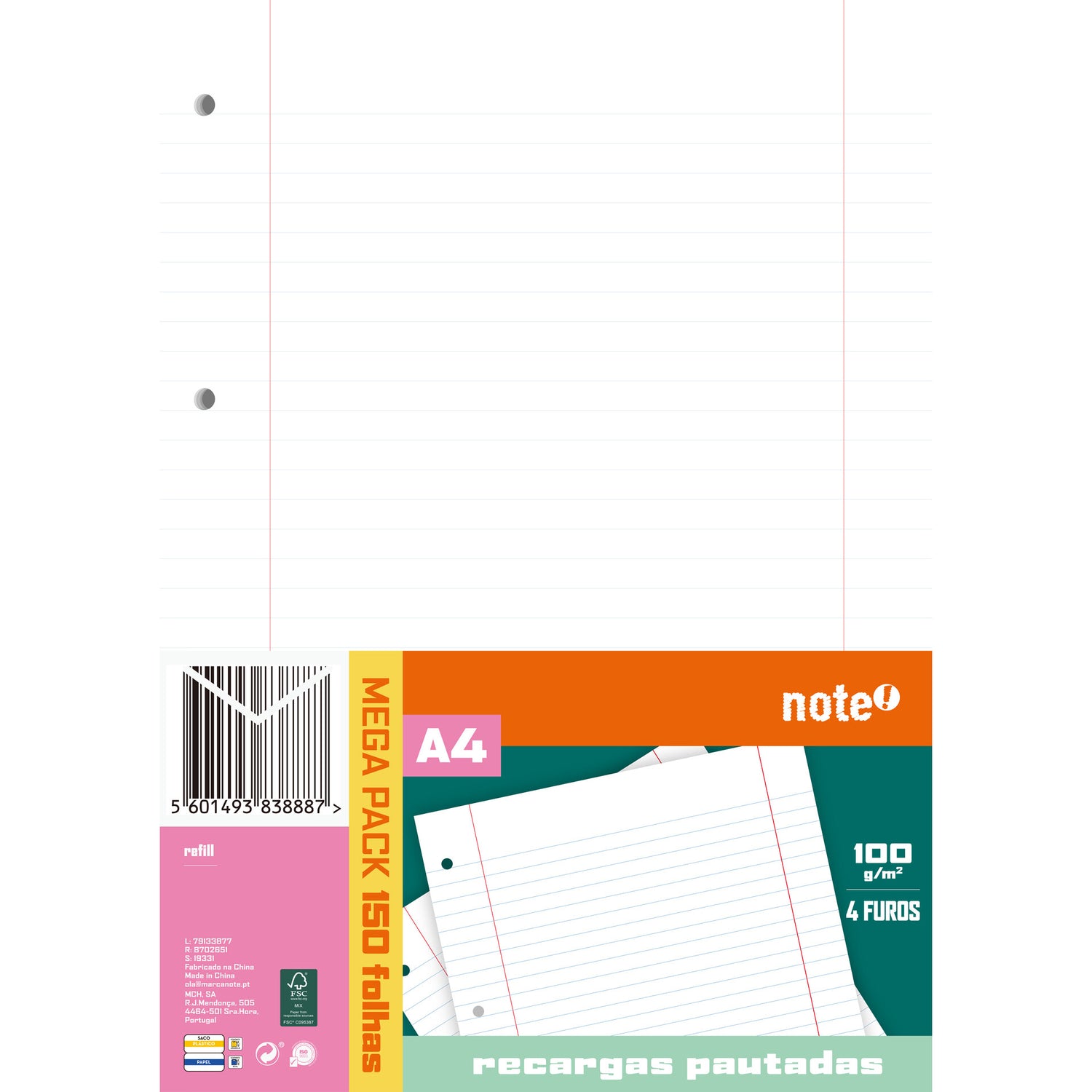 Recarga Formato A4 150 Fl P Note!