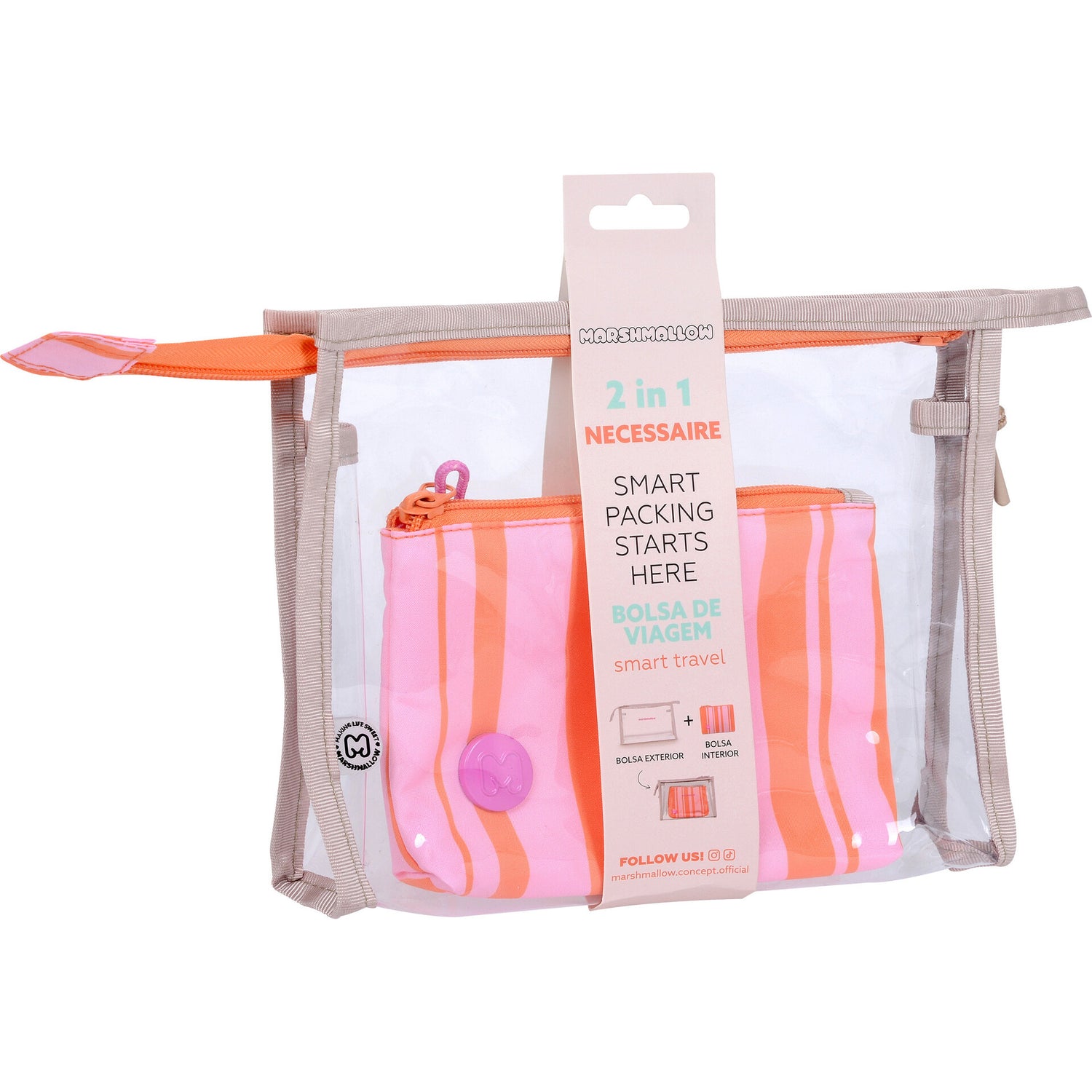 Necessaire 2 Em 1 Bege