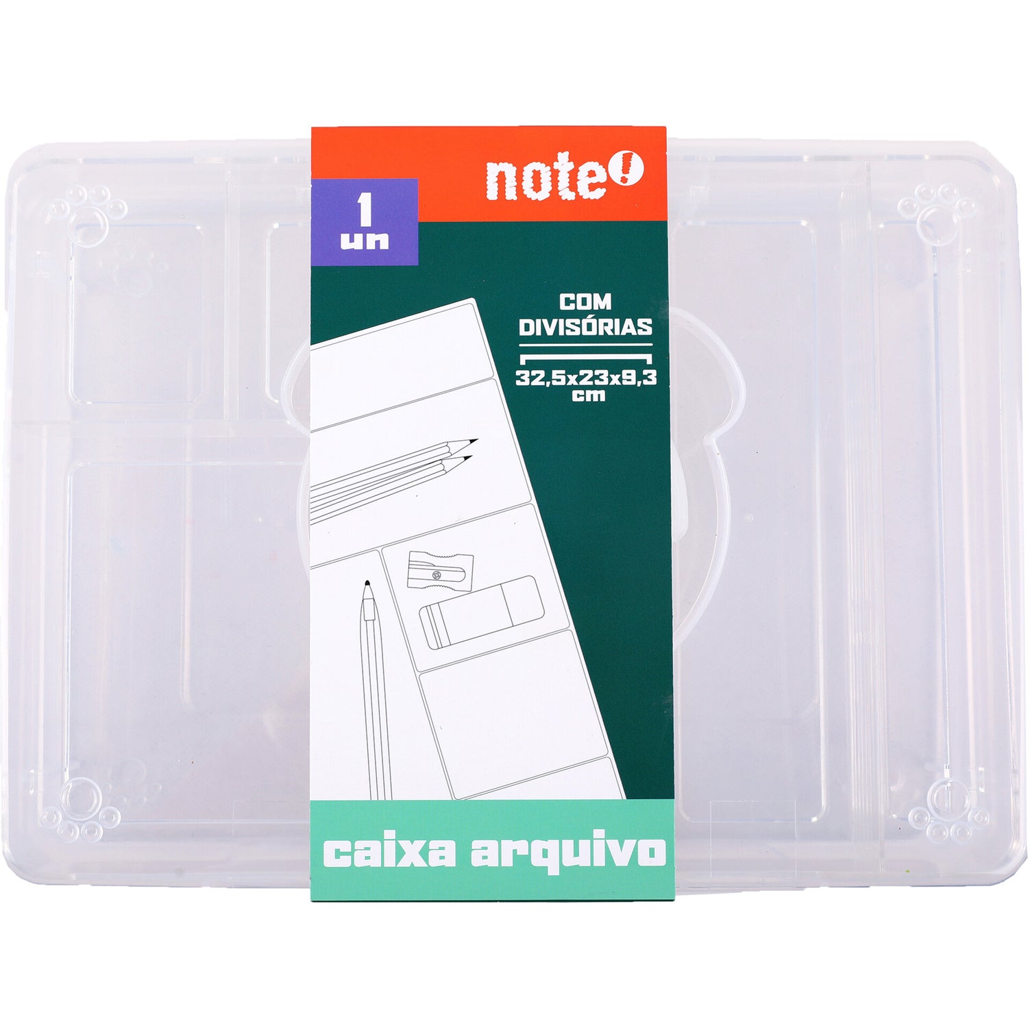 Caixa Arq Pp Com Div 32.5 X23 X9.3 Centímetros Note!