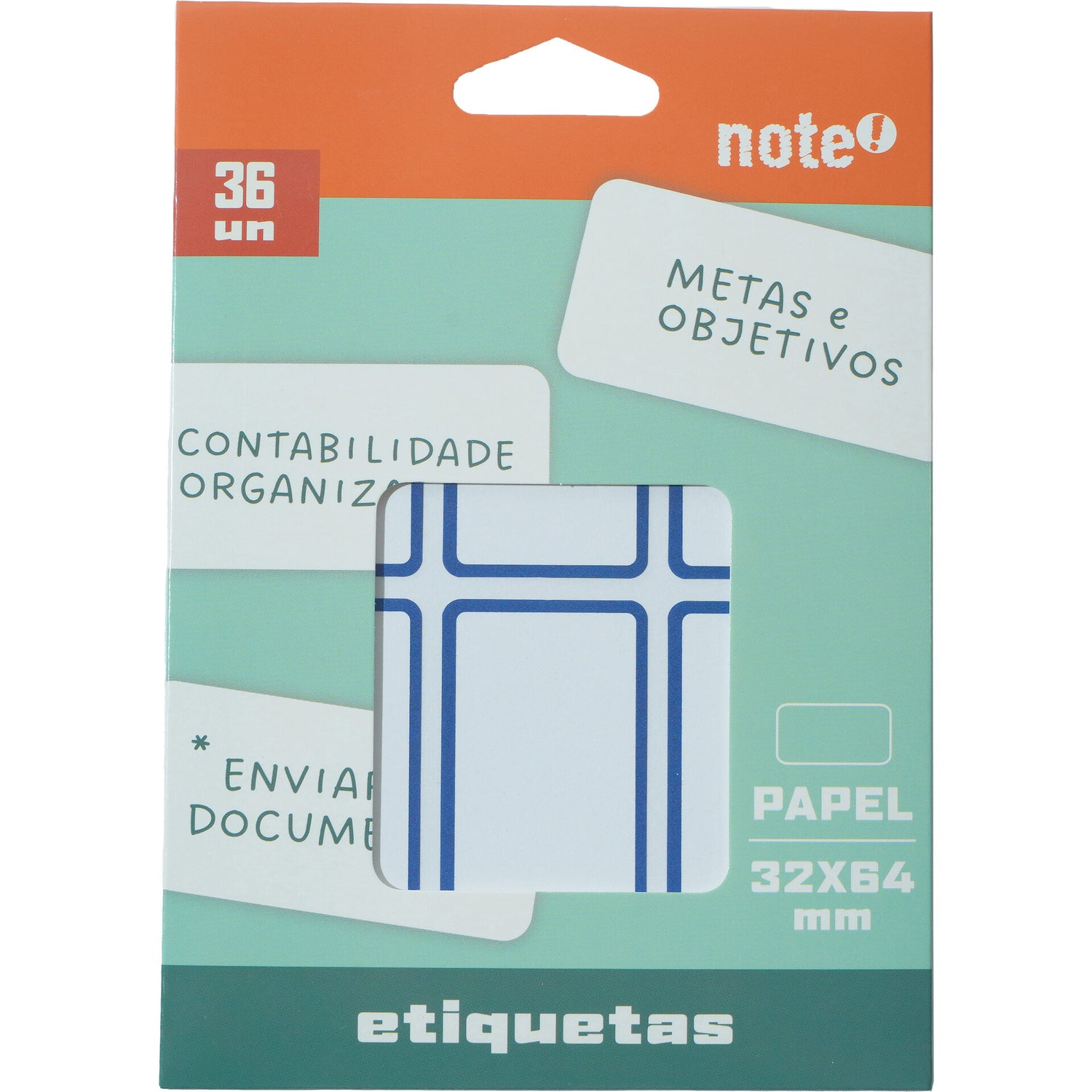 Etiq Ades 32*64 Milímetros 36 Unidades Note!
