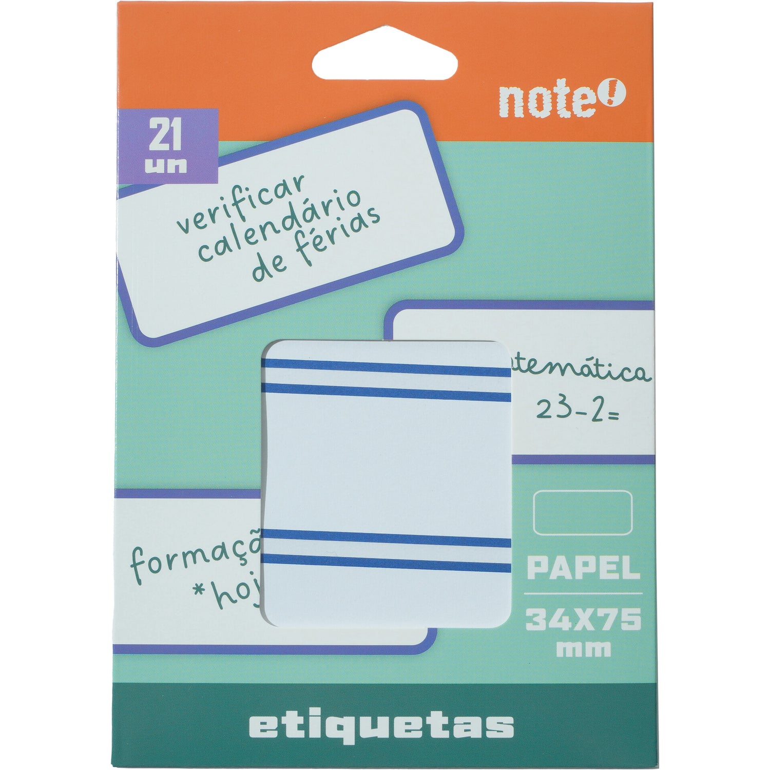 Etiq Ades 34*75 Milímetros Esquad Azul 21 Unidades Note!