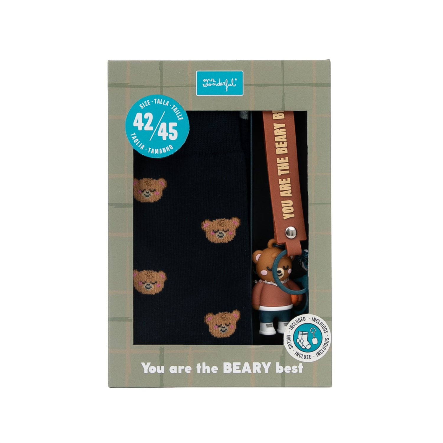 Conjunto De Meias + Porta Chaves-Beary Best