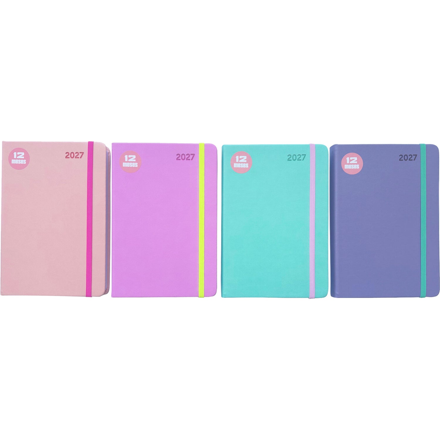 Agenda A5 2027 Pastel com Elástico (várias opções) Note!